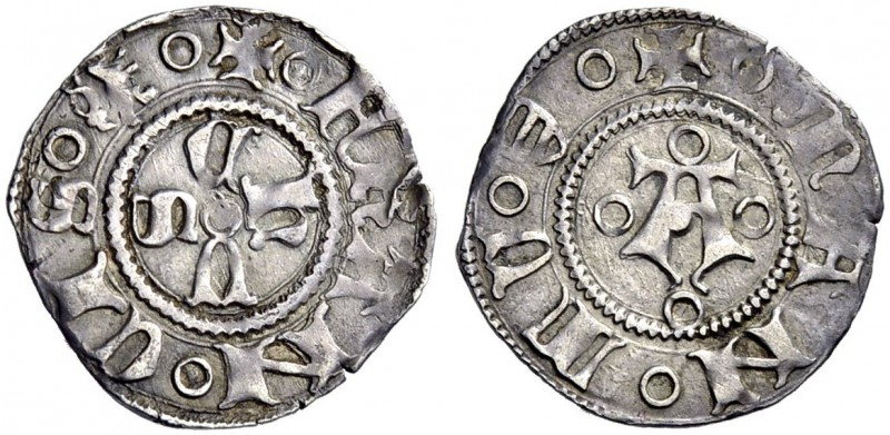 Monete di zecche italiane 
 Mantova 
 Francesco I Gonzaga, 1383-1407. Bolognin...