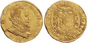 Monete di zecche italiane 
 Massa di Lunigiana 
 Alberico I Cybo Malaspina, 1559-1623. II periodo: Principe 1568-1623. 
 Da 2 doppie o quadrupla 15...