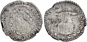Monete di zecche italiane 
 Massa di Lunigiana 
 Alberico I Cybo Malaspina, 1559-1623. II periodo: Principe 1568-1623. 
 Da 4 bolognini 1575, AR 3,...