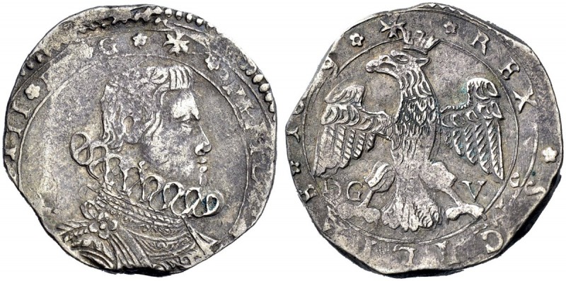 Monete di zecche italiane 
 Messina 
 Filippo IV di Spagna, 1621-1665. 
 Da 4...