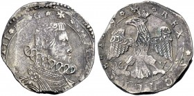 Monete di zecche italiane 
 Messina 
 Filippo IV di Spagna, 1621-1665. 
 Da 4 tarì 1664, AR 9,59 g. Busto corazzato a d., con colletta alla spagnol...