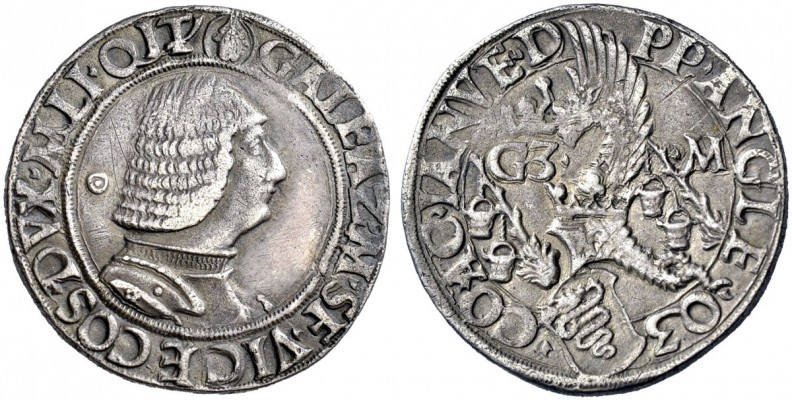 Monete di zecche italiane 
 Milano 
 Galeazzo Maria Sforza, 1466-1476. 
 Test...