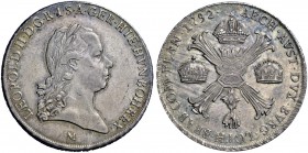 Monete di zecche italiane 
 Milano 
 Leopoldo II d’Absburgo-Lorena, 1790-1792. 
 Crocione 1792, AR 29,47 g. Busto laureato a d. Rv. Croce di Borgog...