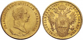 Monete di zecche italiane 
 Milano 
 Francesco I d’Absburgo-Lorena, 1815-1835. 
 Sovrano 1831 Vienna. Pagani 105.
 Molto raro. Fdc