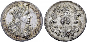 Monete di zecche italiane 
 Napoli 
 Carlo II di Spagna, 1665-1700. 
 Mezzo ducato 1693, AR 10,89 g. CAR II D G REX – HISP ET NEAP Busto coronato, ...