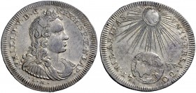 Monete di zecche italiane 
 Napoli 
 Filippo V di Spagna, 1700-1707. 
 Mezzo ducato 1702, AR 10,87 g. PHILIPPVS V D G – REX HISP ET NEAP Busto cora...