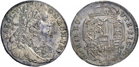 Monete di zecche italiane 
 Napoli 
 Carlo arciduca d’Austria, III re di Spagna 1707-1711, VI imperatore 1711-1734. II periodo: 1711-1734 
 Piastra...