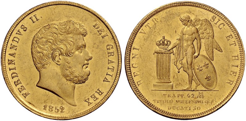 Monete di zecche italiane 
 Napoli 
 Ferdinando II di Borbone, 1830-1859. 
 D...