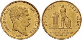 Monete di zecche italiane 
 Napoli 
 Ferdinando II di Borbone, 1830-1859. 
 Da 15 ducati 1831. Pagani 147. Pannti-Riccio 16. MIR 489. Friedberg 867...