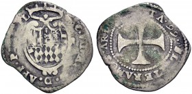 Monete di zecche italiane 
 Piombino 
 Giacomo VII Appiani, 1594-1603. 
 Grosso 1599, AR 2,54 g. [IA]C VII ARAG D APP P[RIN] PL Stemma coronato, bi...