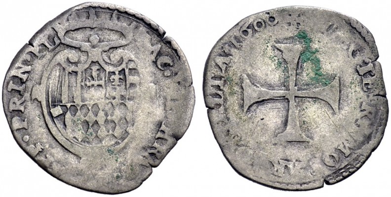 Monete di zecche italiane 
 Piombino 
 Giacomo VII Appiani, 1594-1603. 
 Gros...