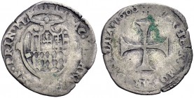 Monete di zecche italiane 
 Piombino 
 Giacomo VII Appiani, 1594-1603. 
 Grosso 1600, AR 2,39 g. IAC [VII] AR[AG D AP]P PRIN PL Stemma coronato, bi...