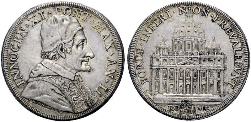 Monete di zecche italiane 
 Roma 
 Innocenzo XI (Benedetto Odescalchi) 1676-16...