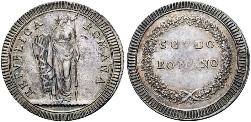 Monete di zecche italiane 
 Roma 
 Prima Repubblica Romana, 1798-1799. 
 Scud...