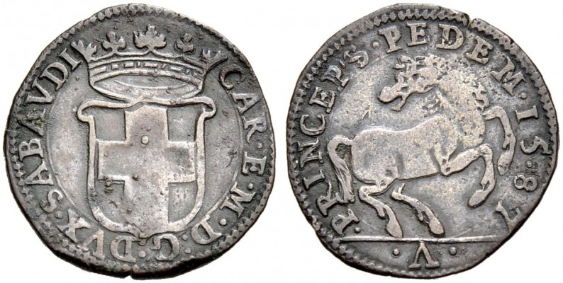Monete di zecche italiane 
 Savoia 
 Carlo Emanuele I, 1580-1630. 
 Cavallott...