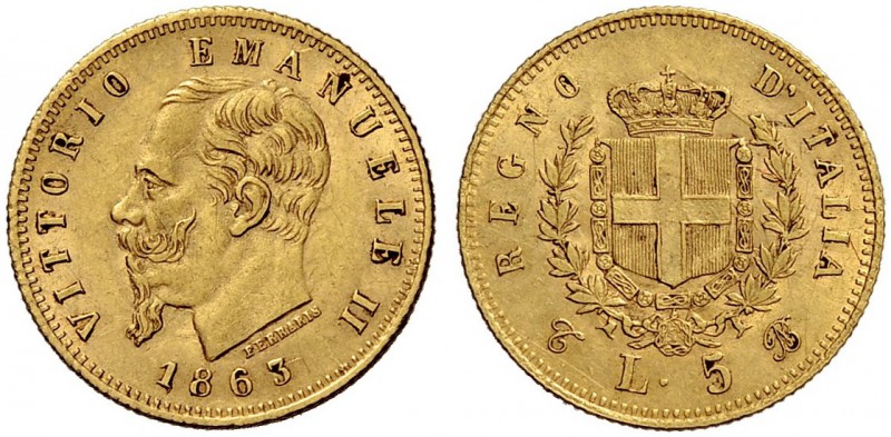 Monete di zecche italiane 
 Savoia 
 Regno d’Italia. Vittorio Emanuele II, 186...
