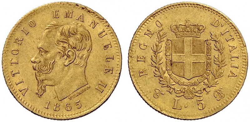 Monete di zecche italiane 
 Savoia 
 Regno d’Italia. Vittorio Emanuele II, 186...