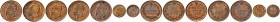 Monete di zecche italiane 
 Savoia 
 Lotto di sette monete. 
 Da 5 centesimi 1861/Mi. Pagani 552. Da 5 centesimi 1861/Na. Pagani 553. Da 5 cente­si...
