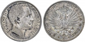 Monete di zecche italiane 
 Savoia 
 Vittorio Emanuele III, 1900-1946. 
 Da 2 lire 1902. Pagani 726. MIR 1139b.
 BB