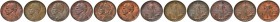 Monete di zecche italiane 
 Savoia 
 Lotto di sei monete. 
 Da 5 centesimi 1908, 1909, 1912, 1913, 1915, 1918.
 Da BB a Fdc