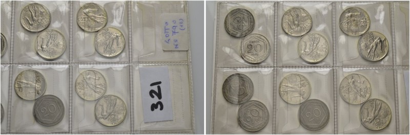 Monete di zecche italiane 
 Savoia 
 Lotto di dodici monete. 
 Da 20 cent. 19...