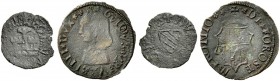 La collezione DPF di monete del Ducato d'Urbino 
 Fossombrone 
 Lotto di due monete. Federico di Montefeltro, 1444-1482. Picciolo, Mist. CNI –. Cav....