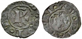 La collezione DPF di monete del Ducato d'Urbino 
 Pesaro 
 Carlo, Pandolfo e Galeazzo Malatesta, 1429-1438. 
 Denaro picciolo, Mist. 0,41 g. + D PI...