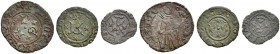 La collezione DPF di monete del Ducato d'Urbino 
 Pesaro 
 Lotto di tre monete 
 Quattrino, Mist. CNI 2 e CNI 8 var. Cav.PS, 1. Denaro picciolo (2)...