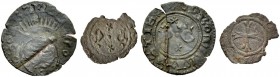 La collezione DPF di monete del Ducato d'Urbino 
 Pesaro 
 Lotto di due monete comprendente un picciolo inedito con croce gigliata 
 Quattrino, Mis...