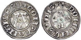 La collezione DPF di monete del Ducato d'Urbino 
 Pesaro 
 Costanzo I Sforza, 1473-1483. 
 Bolognino, AR 0,60 g. CONSTANTIVS SF Nel campo grande A ...