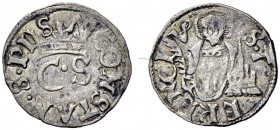 La collezione DPF di monete del Ducato d'Urbino 
 Pesaro 
 Costanzo I Sforza, 1473-1483. 
 Soldino, AR 0,49 g. CONSTAN S PI S A Nel campo lettere C...