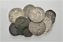 La collezione DPF di monete del Ducato d'Urbino 
 Pesaro 
 Lotto di undici monete. Terzo di grosso (4), AR CNI 26/41 e 15/22. Cav. PS, 25/27 e 28/30...
