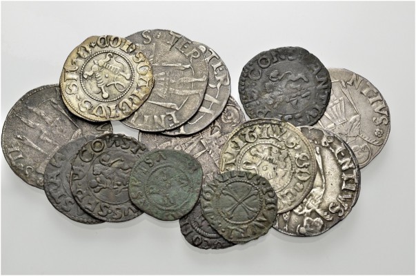La collezione DPF di monete del Ducato d'Urbino 
 Pesaro 
 Lotto di quattordic...