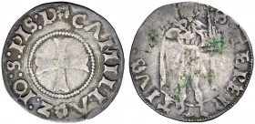 La collezione DPF di monete del Ducato d'Urbino 
 Pesaro 
 Giovanni Sforza reggenza della madre Camilla d'Aragona, 1483-1489. 
 Terzo di grosso (o ...