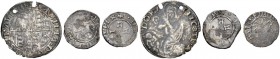 La collezione DPF di monete del Ducato d'Urbino 
 Pesaro 
 Lotto di tre monete 
 Grosso (forato), AR CNI –. Cav. PS, 50. Bolognino (2, falsi d'epoc...