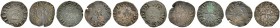 La collezione DPF di monete del Ducato d'Urbino 
 Pesaro 
 Lotto di cinque monete. Galeazzo Sforza, 1512 
 Denaro picciolo (5), Mist. CNI –, 2 e 11...