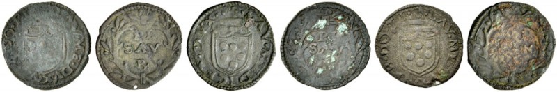 La collezione DPF di monete del Ducato d'Urbino 
 Pesaro 
 Lotto di tre monete...