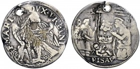 La collezione DPF di monete del Ducato d'Urbino 
 Pesaro 
 Francesco Maria I della Rovere, 1521-1538 
 Grosso, AR 2,22 g. F MARIA – DVX VRBINI Aqui...