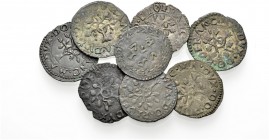 La collezione DPF di monete del Ducato d'Urbino 
 Pesaro 
 Lotto di otto monete 
 Quattrino (8), Mist. CNI 6, 7, 9 e 10 var. Cav. PS, 124.
 Da q. ...