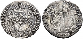 La collezione DPF di monete del Ducato d'Urbino 
 Pesaro 
 Guidobaldo II della Rovere, 1538-1574. 
 Paolo, AR 3,14 g. IN MEM ÆT – ERIT IVSTV Albero...