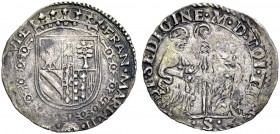 La collezione DPF di monete del Ducato d'Urbino 
 Pesaro 
 Francesco Maria II della Rovere, 1574-1624 
 Da due terzi di sedicine, AR 1,15 g. FRAN M...