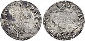 La collezione DPF di monete del Ducato d'Urbino 
 Urbino 
 Francesco Maria I della Rovere, 1508-1516 e 1521-1538 
 Grosso, AR 1,83 g. FRAC MA – VRB...