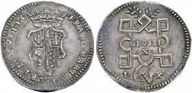 La collezione DPF di monete del Ducato d'Urbino 
 Urbino 
 Francesco Maria II della Rovere, 1574-1624 
 Mezzo scudo da 10 grossi, AR 12,50 g. FRANC...