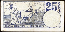 Manzanares (Ciudad Real). 25 céntimos. (KG. 477) MBC.