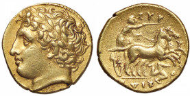 GRECHE - SICILIA - Siracusa - Agatocle (317-289 a.C.) - 60 Litre Mont. 4803; S. Ans. 549 (AU g. 4,25)
BB+