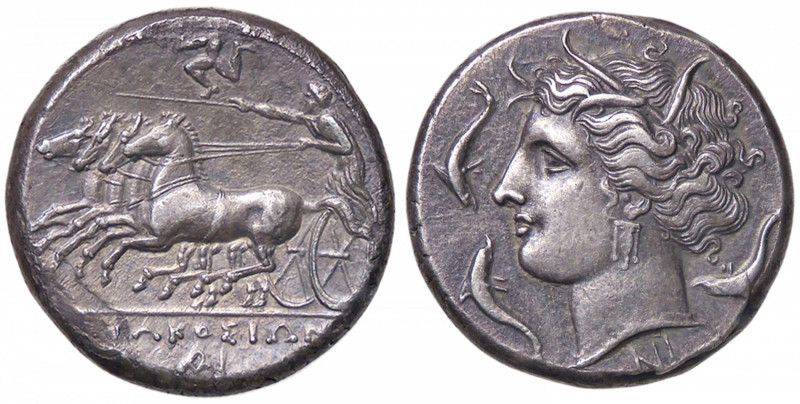 GRECHE - SICILIA - Siracusa - Agatocle (317-289 a.C.) - Tetradracma Mont. 4952; ...