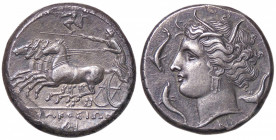 GRECHE - SICILIA - Siracusa - Agatocle (317-289 a.C.) - Tetradracma Mont. 4952; S. Ans. 633 (AG g. 17,01) Ex asta Nummus et Ars 24 del.1998, lotto 26...