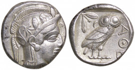 GRECHE - ATTICA - Atene - Tetradracma Sear 2526 (AG g. 16,71) Ottimo esemplare, con cresta sull'elmo completa
 Ottimo esemplare, con cresta sull'elmo...