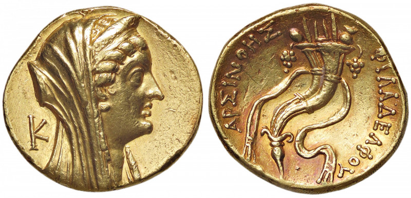 GRECHE - RE TOLEMAICI - Arsinoe II, Filadelfo (270-268 a.C.) - Octadracma Svoron...
