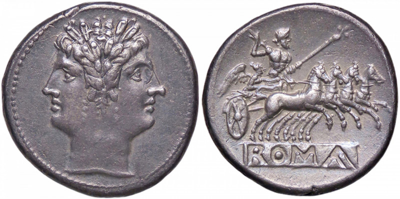 ROMANE REPUBBLICANE - ANONIME - Monete romano-campane (280-210 a.C.) - Quadrigat...